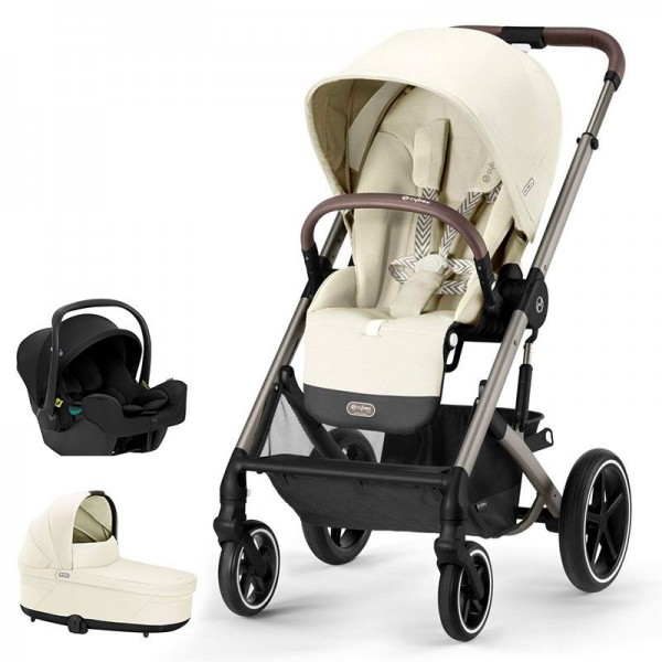 Бебешка количка 3 в 1 Cybex Balios S Lux + кош Cot S Lux + адаптери + стол за кола  i-Size