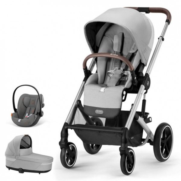 Бебешка количка 3 в 1 Cybex Balios S Lux + кош Cot S  + адаптери + стол за кола 